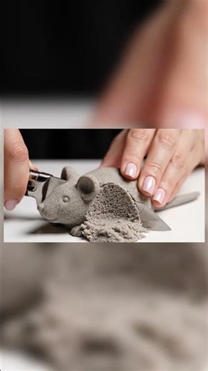 ASMR Sand Mouse Cutting/#youtube /#asmr /#trending /#cartoon