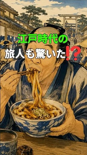 江戸時代の旅人が驚いた!? 伊勢うどん #江戸時代 #雑学 #歴史