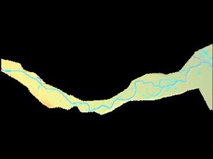 CAESAR-Lisflood simulation of the upper River Severn, U.K: With Vegetation