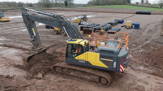 This is how heavy equipment handles tough ground conditions
