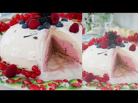 Eisbombe selber machen - Fürstpückler Eistorte Tutorial - Selbstgemachtes Eis - Kuchenfee