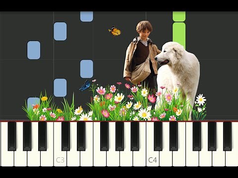 EASY piano tutorial "L'OISEAU" Belle et Sébastien, partition gratuite, free sheet music