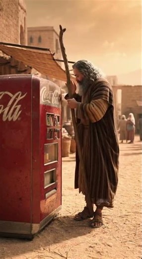 When you’re with Moses and he gets upset with the vending machine not taking his coins.