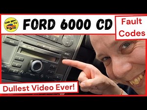 Ford 6000 CD Radio Not Working? Fault Codes Explained: What Do They Mean?