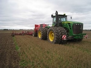 John Deere 9630 met Horsch Airseeder CO 12 - Trekkerweb.nl