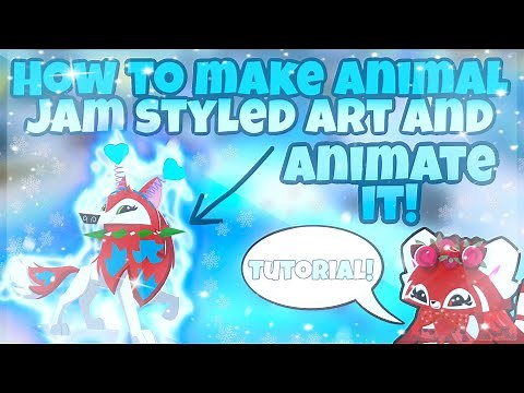How to make ANIMAL JAM STYLED ART and ANIMATE it! // Tutorial
