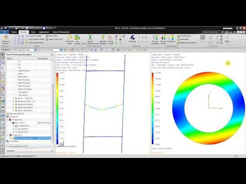NX CAE : 1D Simulation Example, Beam Simulation