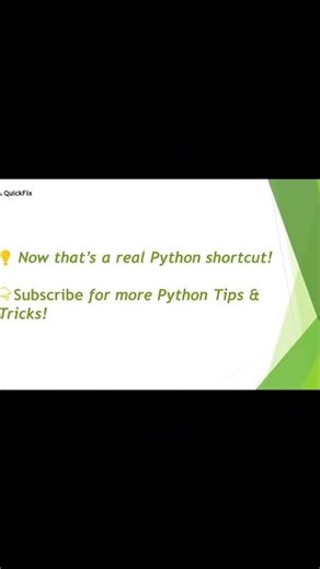 Most Beginners Don’t Know This Python Shortcut 🔥 (1 Line Trick)🚀