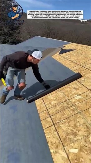 Fast Roof Underlayment Installation Using a Staple Gun