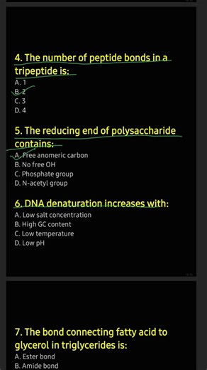 Crack CSIR-NET Life Sciences 2025: Biomolecule Question#lifesciences#shortsviral#Crack#csirnet
