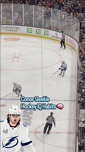 Conor Geekie Hockey IQ: look pre-puck, drive the middle & create space. 🧠ProjectHockey.com #highIQ