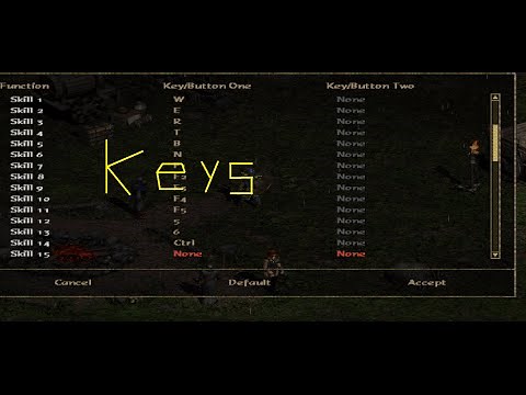 Diablo 2: Key Bindings and the UI.