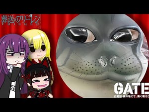 Gate and Frieren Party react to "THERUSSIANBADGER" short video........ part 1
