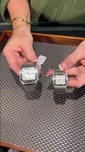 Cartier Santos Silver Dial His and Hers Watches Review | SwissWatchExpo