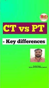 Difference Between CT and PT | CT vs PT #Electrical #Electronics #PowerSystem #Engineering