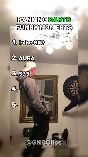DARTS FUNNY COMPILATION 🎯 #funny #top5 #darts #shorts