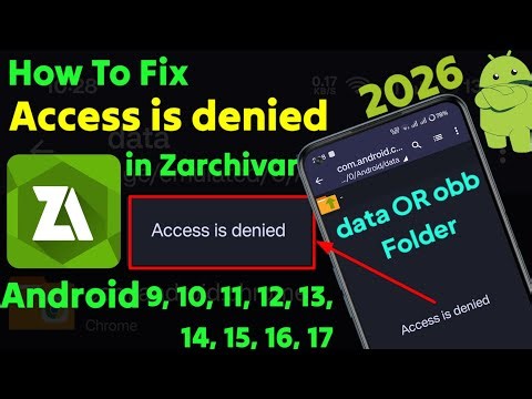 How To Fix 'Access is Denied' in Zarchiver On Any Android || No Root || 2026