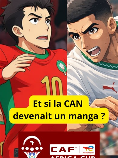 Et si la CAN devenait un manga japonais ? #can2025 #maroc #marroco #soccer #football #manga #song