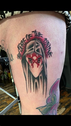 Sleep Token piece from my flash for Jordi from today, thank you so much dude I’m buzzing that I finally got to do this one! #sleeptoken #thesummoning #sleeptokentattoo #tattoo #tattoos #tattooartist #liverpooltattoo #liverpool #fyp #foryou #tattootime #ink