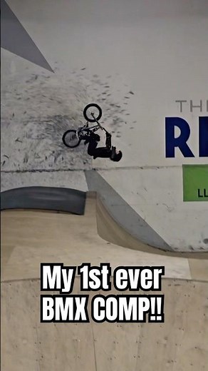 Backflip for my first ever BMX competition!!!