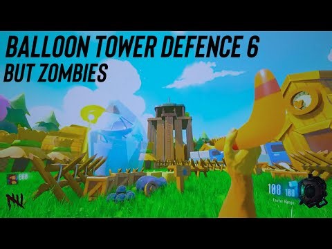 BALLOON TOWER DEFENCE 6 CUSTOM ZOMBIE MAP! (INSANLY FUN)