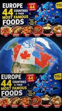 Did you know that all 44 European countries have their own iconic and famous foods?