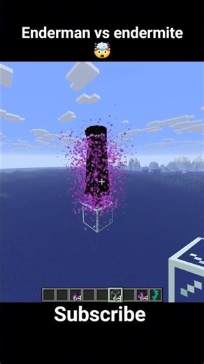 Enderman vs endermite 🤯 #minecraft #hiveskywars #bedwars #mincraftpvp #fyy