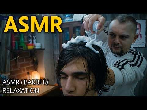 ASMR Hair Play Ear Play | RELAXING Barber Massage Therapy (asmr head massage)