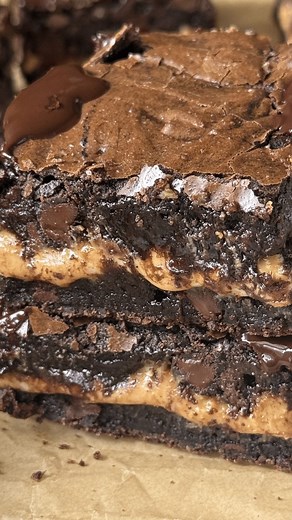 Comment RECIPE for the full recipe! These Reese’s brownies bring together a rich chocolate base, creamy peanut butter layer, and of course, peanut butter cups for that nostalgic flavor! There’s something irresistibly satisfying about warm, fudgy brownies loaded with chocolate and peanut butter. If you’re a peanut butter and chocolate lover like I am, you will absolutely adore these decadent brownies! ▢ unsalted butter ▢ coconut sugar ▢ eggs ▢ gluten free flour ▢ cocoa powder ▢ baking soda ▢ pean