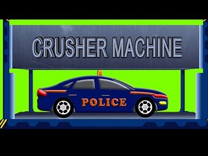 Police Car | Dump Yard | Crusher Machine | Kids Car Smashing Toys
