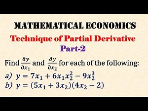 Technique of Partial Derivative - Part-2