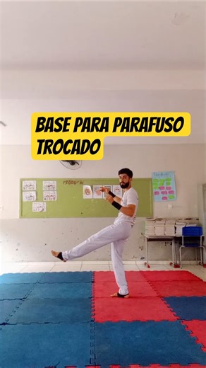 base para executar parafuso trocado #capoeira #tutorial #parafuso