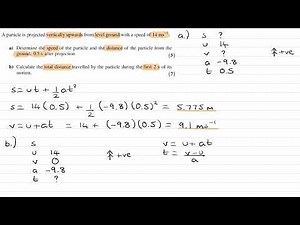 Constant Acceleration Exam Questions - A Level Maths - Edexcel Mechanics Year 1 - Q4 (level 2)