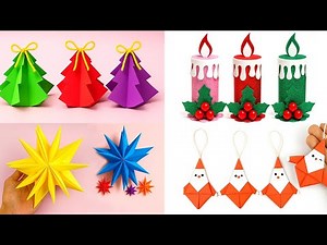 5 tolle bastelideen zu Weihnachten - Weihnachtsdeko selber machen | Origami Weihnachten