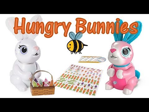 Zoomer | Hungry Bunnies, Chewy & Shreddy - Feeding Interactive Robotic Toys | Fun Play 4K Kids Video