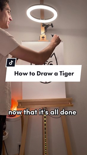 Easy Tiger Drawing Tutorial for Beginners