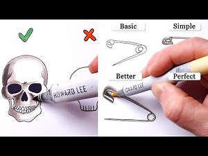 How to Draw - Easy Pin Art & 3D Drawing Tips