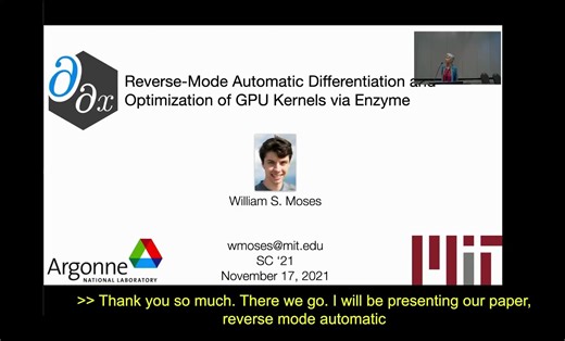 Enzyme：基于LLVM编译器的反向模式自动微分