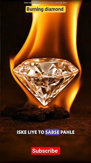 Facts about burning diamond #Diamond #ScienceFacts #BurningDiamond