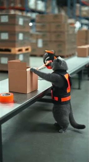 Cat Warehouse Packer – Box Line