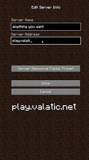 Cómo unirte a Valatic en Minecraft SMP