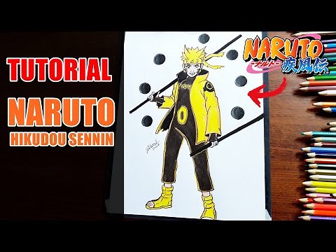 COMO DESENHAR O NARUTO MODO RIKUDOU SENNIN PASSO A PASSO