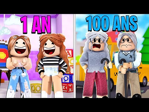 FROM 1 TO 100 YEARS OLD: TWIN SISTERS ON BROOKHAVEN | ROBLOX BROOKHAVEN RP | TWINS SISTERS MOVIE