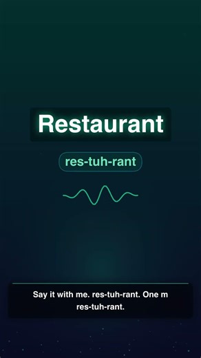 How to Pronounce Restaurant CORRECTLY!
