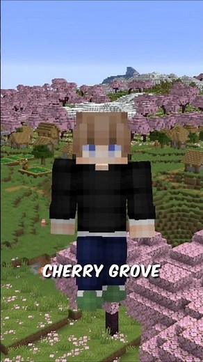 This Minecraft Cherry Grove Seed Has 3 Villages at Spawn… #Minecraft #MinecraftShorts #CherryGrove