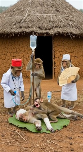 When Monkey Becomes a Doctor: A Fun Animal Reel