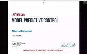Lectures on Model Predictive Control(主讲人：Prof Alberto Bemporad) lecture1