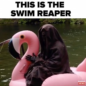 New Zealand's "Swim Reaper" might save you from drowning — if you don't die of laughter first 🤣 | Cheeky