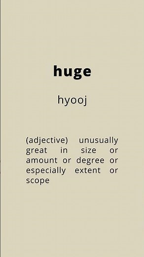 How to pronounce huge || Pronunciation and meaning