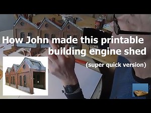 Super quick version of the printable building engine shed how-to